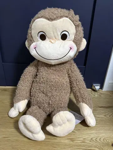 호기심 많은 조지 봉제 인형 빨간 볼