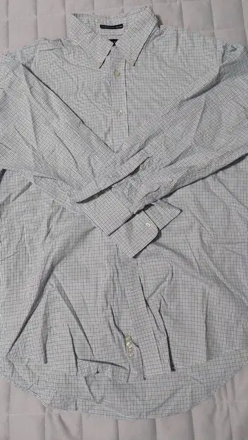 랜즈엔드 체크 무늬 와이셔츠