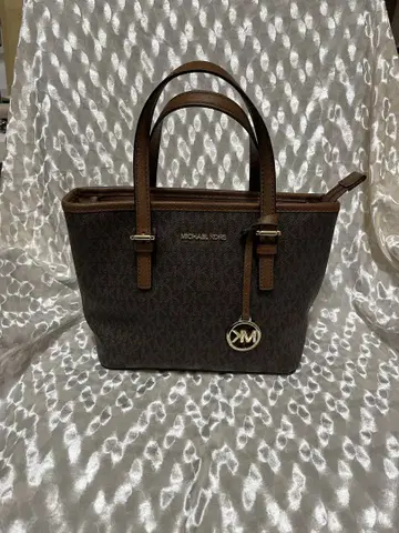 MICHAEL KORS 브라운 토트백