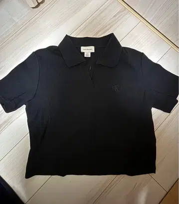 Calvin Klein 블랙 피케 셔츠 M