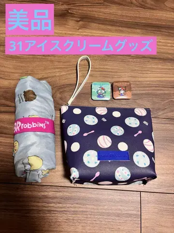 새상품급 서티원 아이스크림 굿즈 소품함 에코백 캔뱃지 산리오