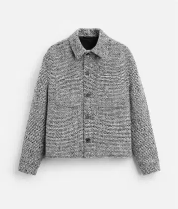 ZARA S 텍스처 셔츠 자켓