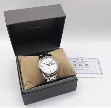 세이코 4R36 프레시지 자동 와인딩 손목시계 시스루 백