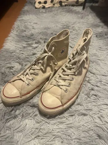 80s CONVERSE 올스타 아이보리 하이컷 USA제 28.5cm