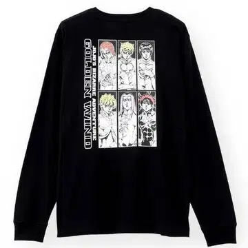 죠죠의 기묘한 모험 시마무라 콜라보 롱T셔츠 황금의 바람