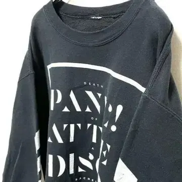 초레어 패닉! 하이 호프스 PANIC! 앳 더 디스코 맨투맨 블랙 블랙