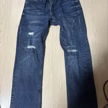 NAVY JEANS 데미지 데님 팬츠 27