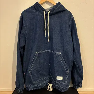 [ 해외 구제 의류 ] 데님 아노락 풀오버 purple cotton