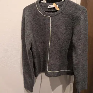 ZARA 그레이 크루넥 스웨터 XL 클리닝 완료