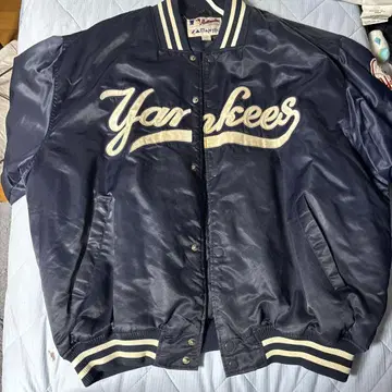 Yankees 바시티 자켓 네이비
