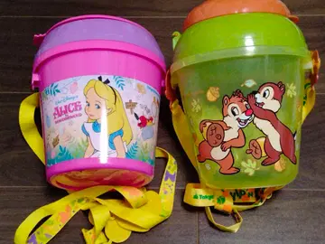 디즈니랜드 팝콘 바스켓 이상한 나라의 앨리스 칩과 데일