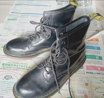 블랙 가죽 워크 부츠 28~29cm