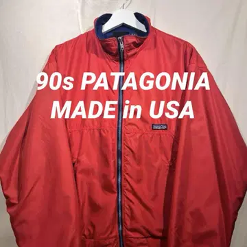 USA 90s 파타고니아 쉘드 신틸라 레드 M L