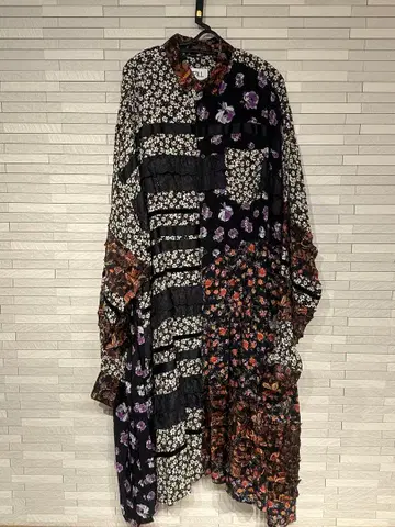 KIDILL 멀티 컬러 플라워 프린트 드레스