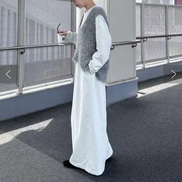CIAOPANIC TYPY 크루넥 롱컷 원피스 라이트 그레이