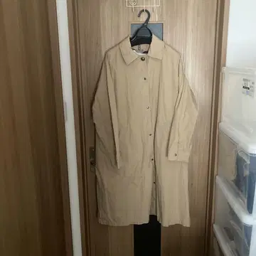 FRAPBOIS 플라보아 베이지 롱 코트 스텐카라 코트 보아