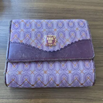 ANNA SUI 접이식 지갑 보라색