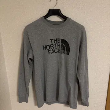 THE NORTH FACE 그레이 로고 긴팔T셔츠 L
