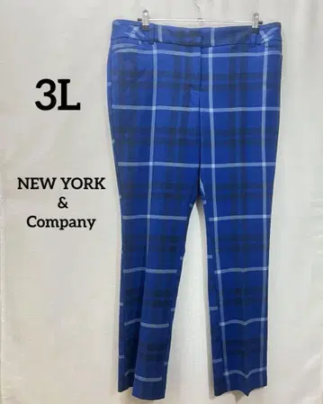 [ 3L ] NEWYORK & Company 네이비 x 블랙 체크 팬츠