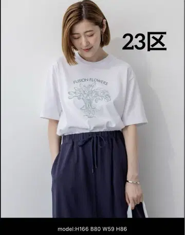 23구 JANE PACKER 퓨전 플라워 T셔츠
