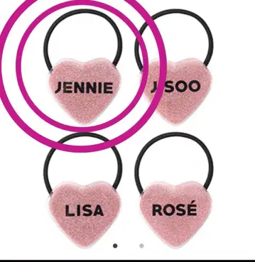 BLACKPINK 공식 굿즈 2019-2020 제니 머리끈