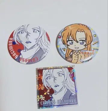 코난랜드 캔뱃지 하귀라 치하야