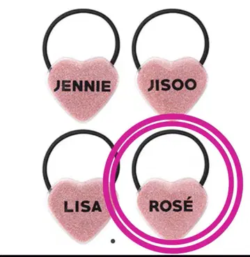 BLACKPINK 공식 굿즈 2019-2020 머리끈 로제