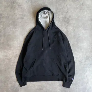 챔피온 후드티 맨투맨 블랙 블랙 눈 있음 3XL 11094