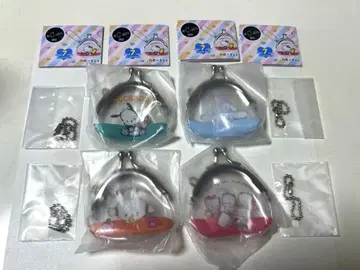 산리오 캐릭터즈 가마구치 키링 (C-pla 한정판) 4개 세트