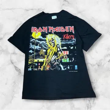 97년 Iron Maiden Killers 티셔츠 M 사이즈