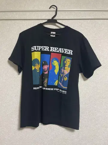 SUPER BEAVER 그래픽 T셔츠 M 블랙