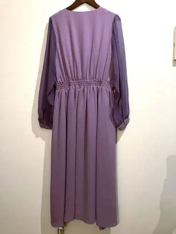 새상품 merlot plus 롱 원피스 쉬폰 소매 택 포함
