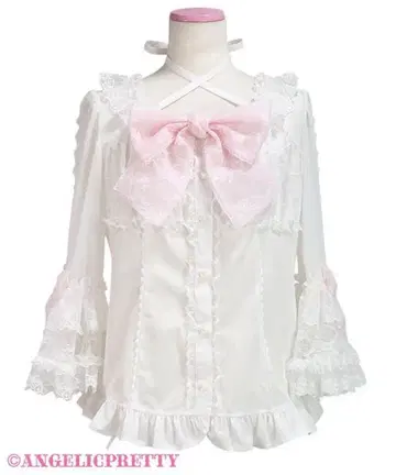 Angelic Pretty Princess 리본 데코레이션 블라우스