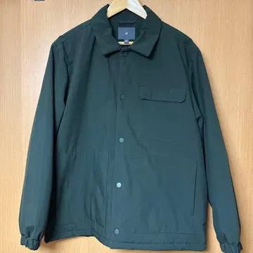 H&M 다크 그린 충전솜 나일론 자켓