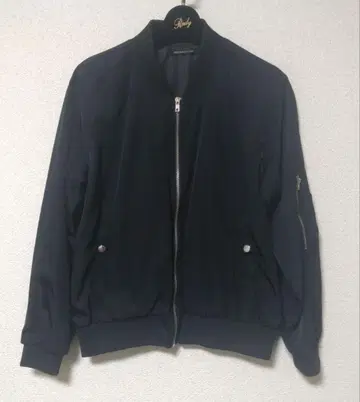 새상품 EMODA MA-1 밀리터리 자켓 F BLACK