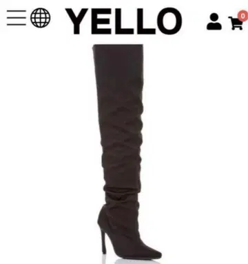 YELLO SHOES 블랙 롱 부츠