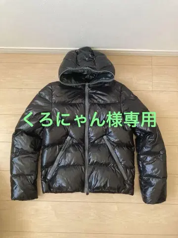 DUVETICA 다운 자켓 46 블랙 x 그린
