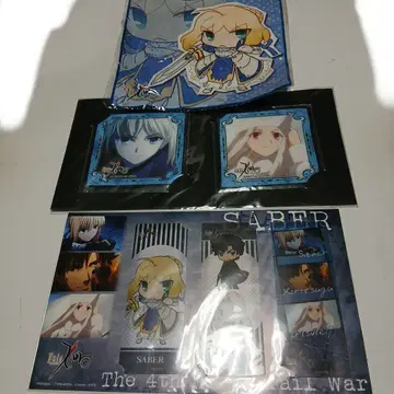 Fate zero 세이버 진영 에미야 키리츠구 아이리스필 책갈피 타월