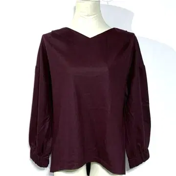 GIANNI LO GIUDICE 울 혼방 티셔츠 보르도 루즈핏 L 일본제
