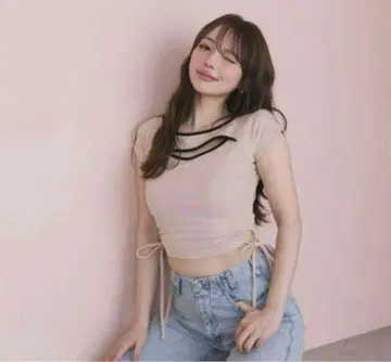 andmary 루나 여아 상의 베이지