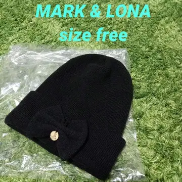 MARK & LONA 니트 모자 골프 리본 마크앤로나