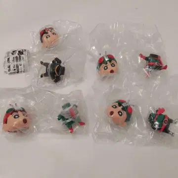 컴프 세트 짱구는 못말려(크레용 신짱) x 가면라이더 콜라보레이션 피규어