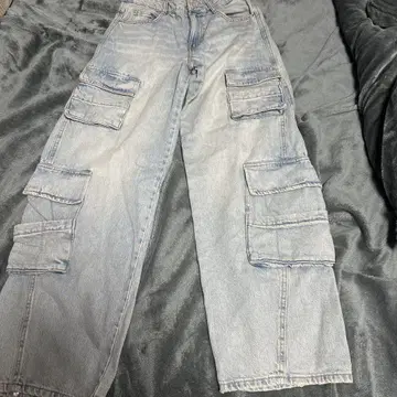 ZARA 라이트 블루 카고 데님 34