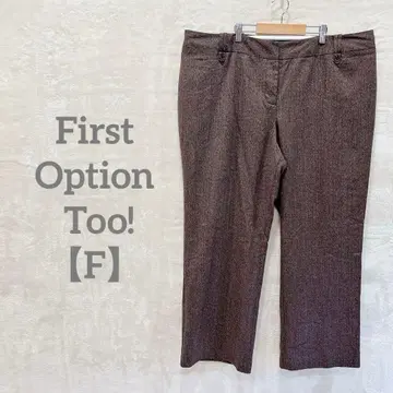 익명 배송 First Option Too! [ F ] 수트 팬츠 브라운