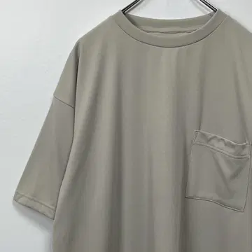 무지 라보 포켓 T셔츠 베이지