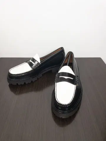 GH&BASS 투톤 가죽 로퍼
