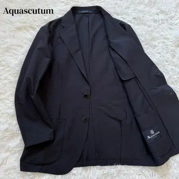 새상품급 아쿠아 스큐텀 테일러드 자켓 34 블랙 네이비