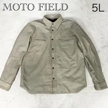 MOTO FIELD 웨스턴 셔츠 가죽 자켓 5L 빅 사이즈