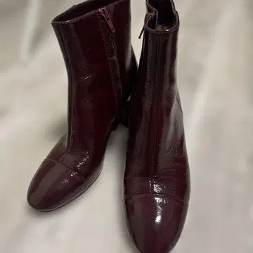 [새상품급] 브룩스브라더스 버건디 사이드지퍼 부츠 사이즈6