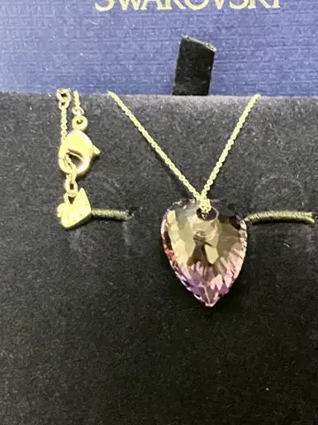 SWAROVSKI 스와로브스키 하트 목걸이 대형 스와로